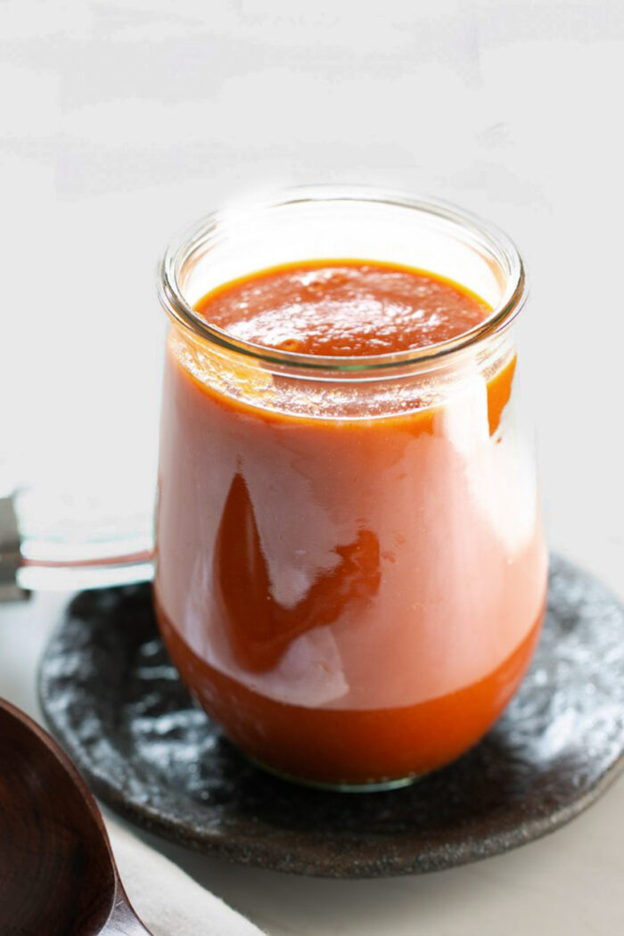 Vegan homemade red enchilada sauce