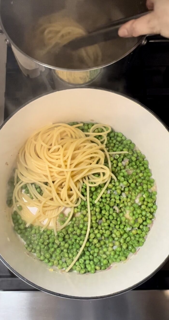 pasta with peas
