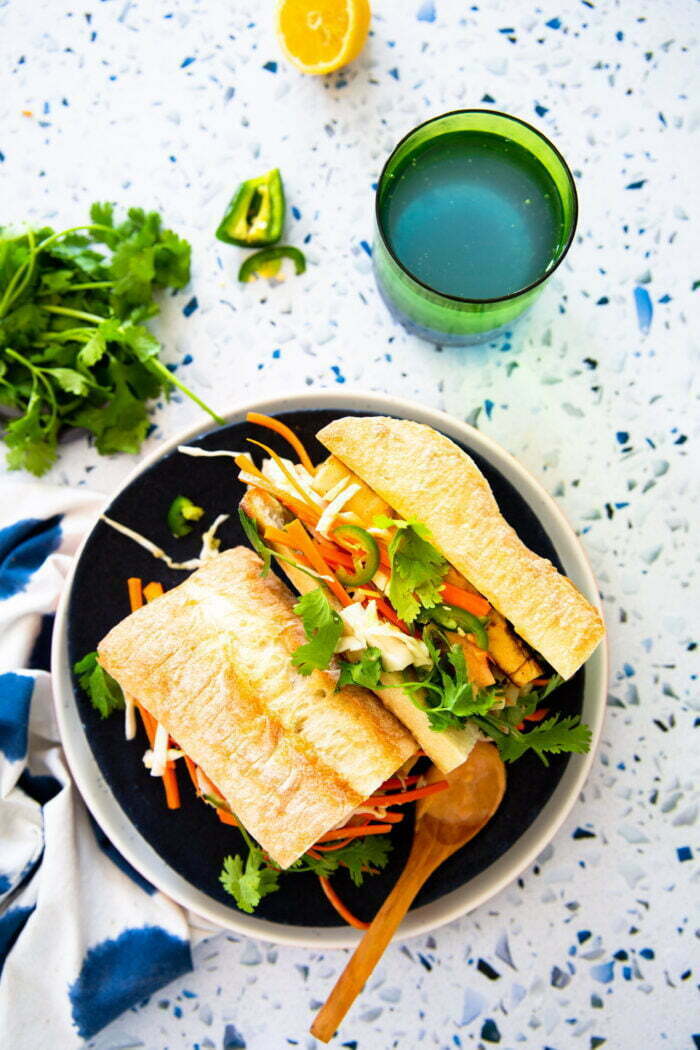 vegan bahn mi picture