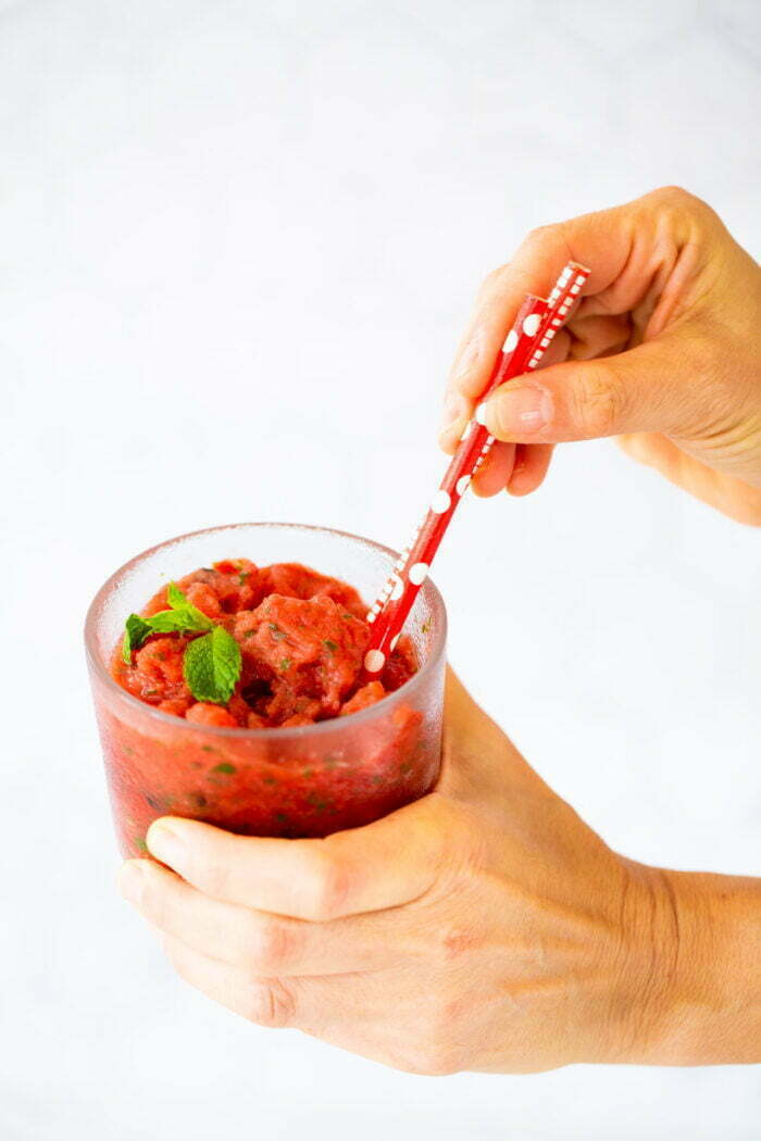 Watermelon raspado, raspado de sandía