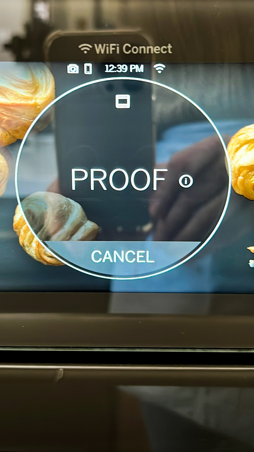 Pantalla del horno