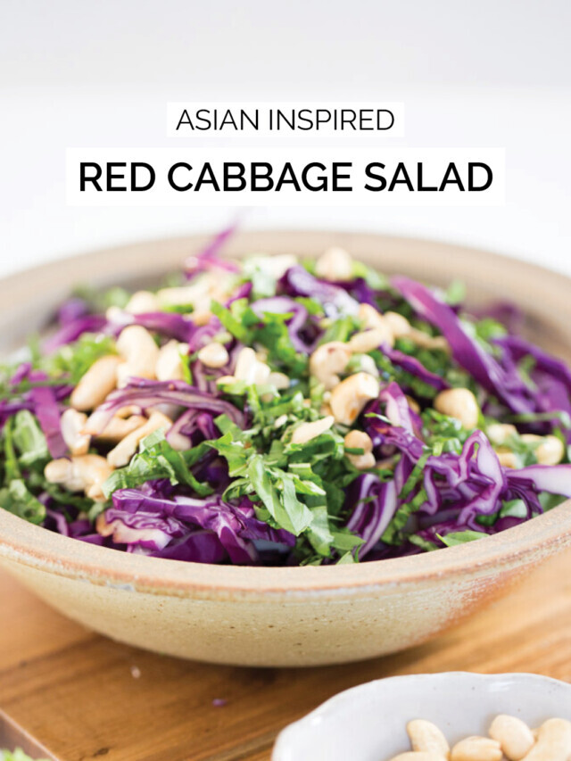 ASIAN INSPIRED RED CABBAGE SALAD