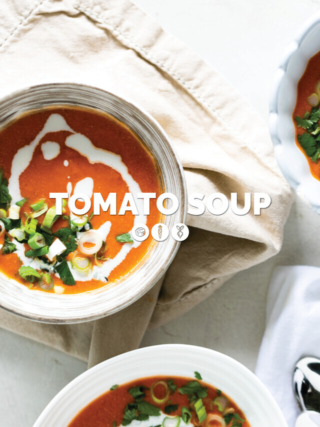 SPICY CREAMY VEGAN TOMATO SOUP