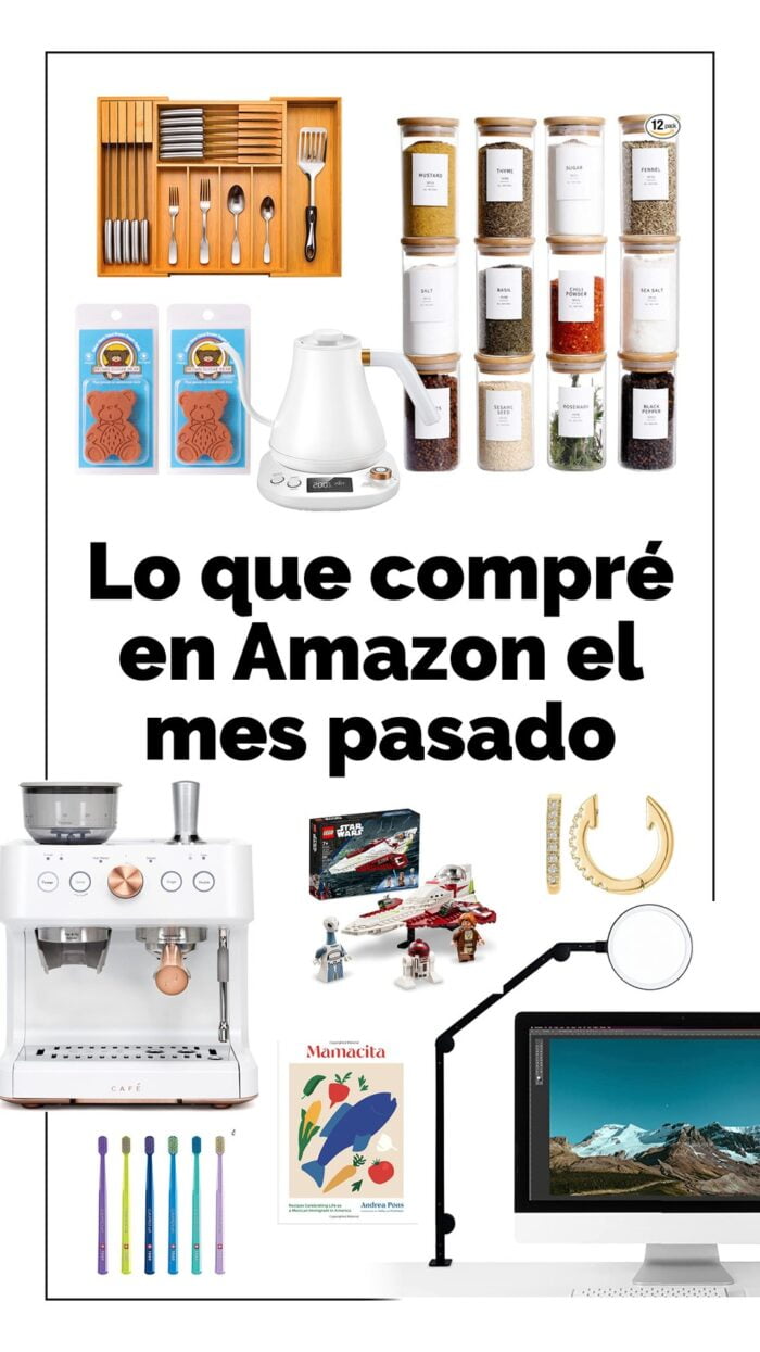 Collage de artículos que compré en Amazon