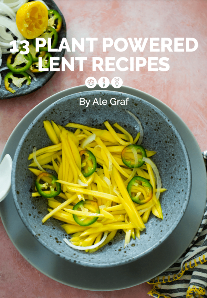 plant powered lent recipes cover