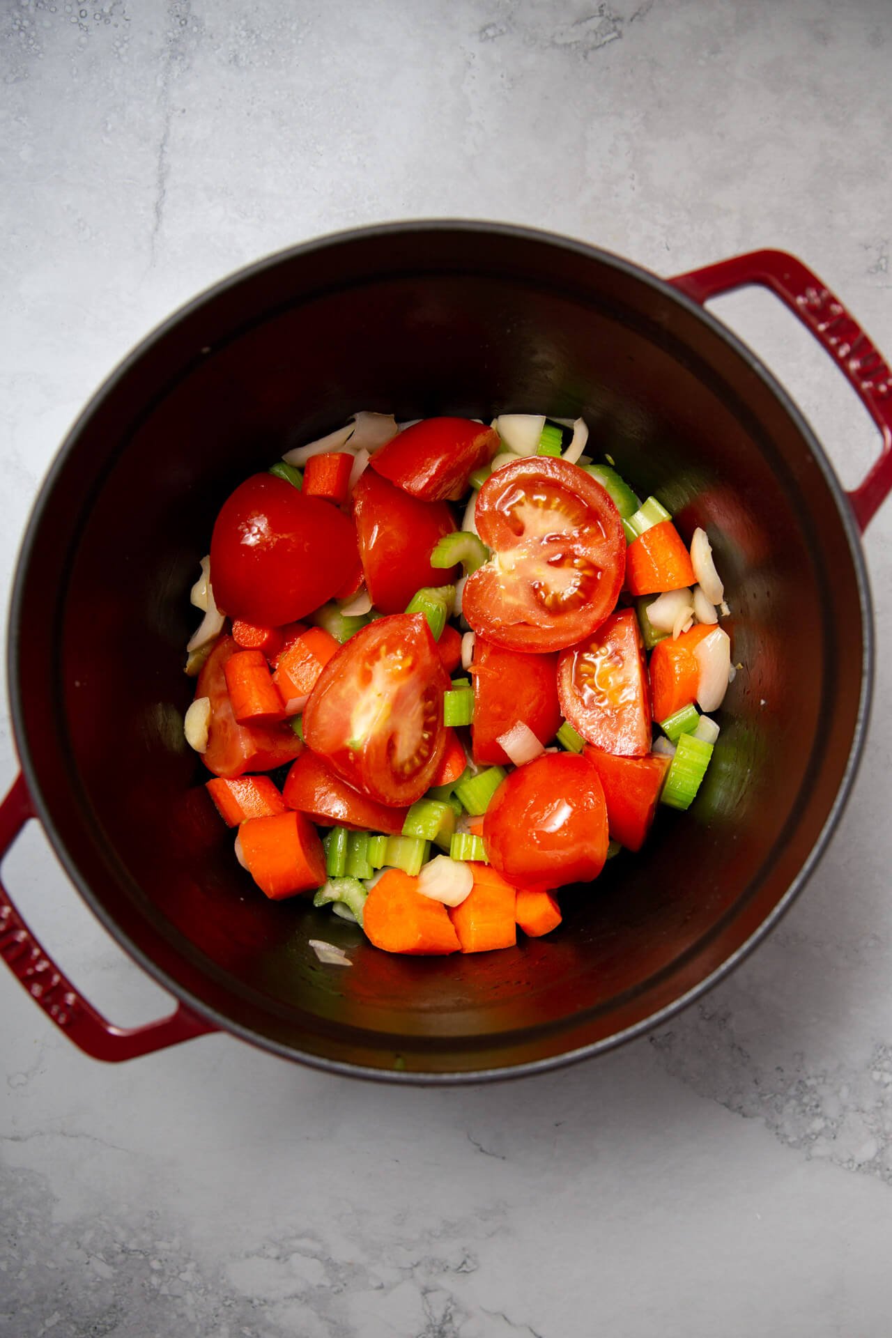 red bell pepper and tomato soup 3