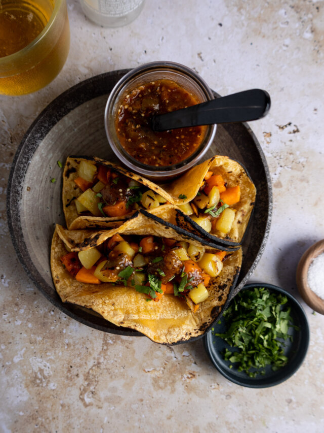 POTATO SWEET POTATO TACOS