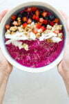 vegan dragon fruit bowl