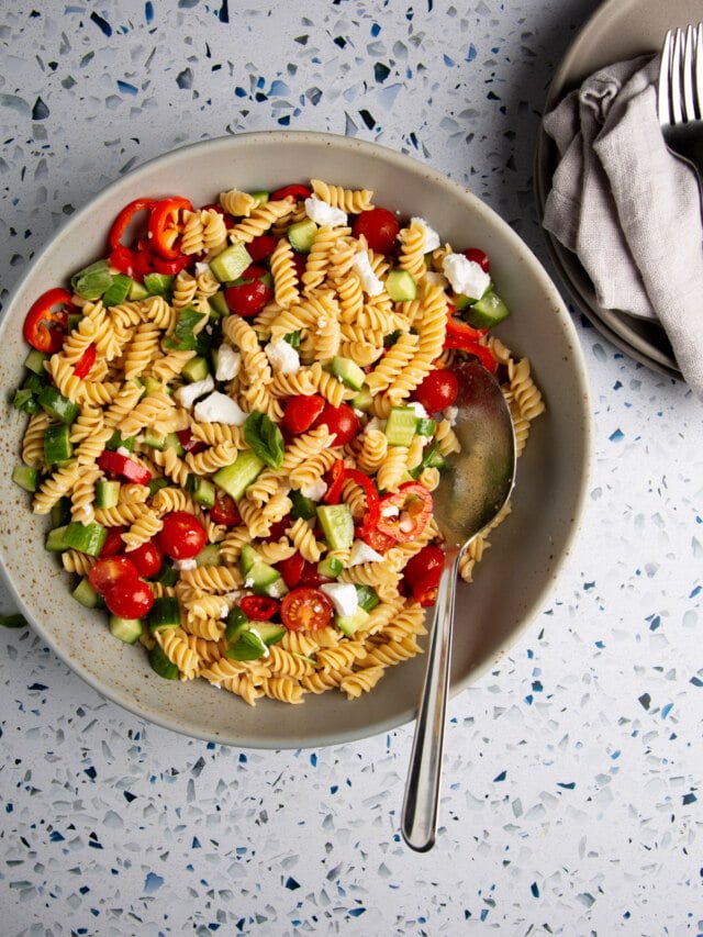 PASTA SALAD WITH LEMON DRESSING