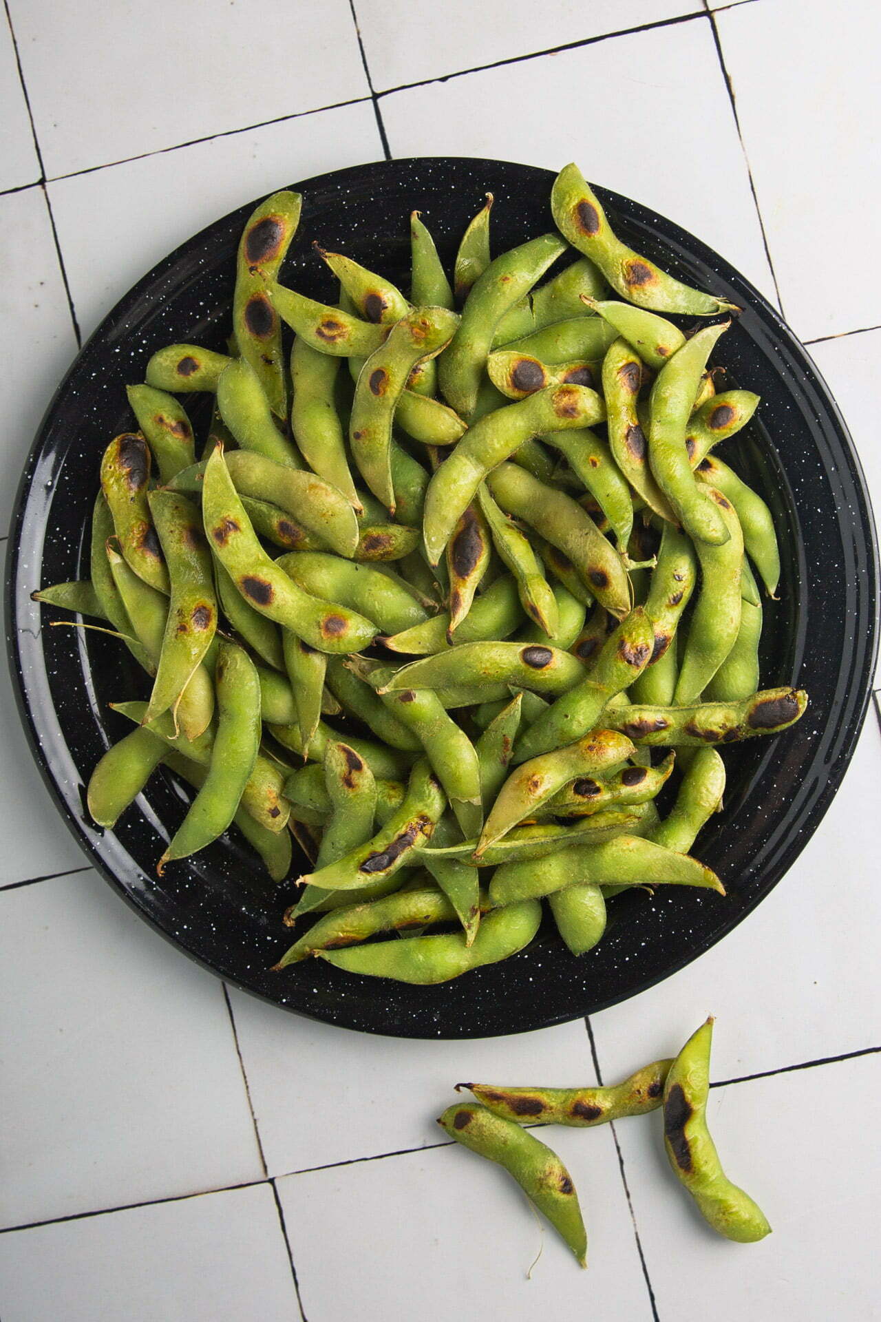 Roasted edamame, delicious