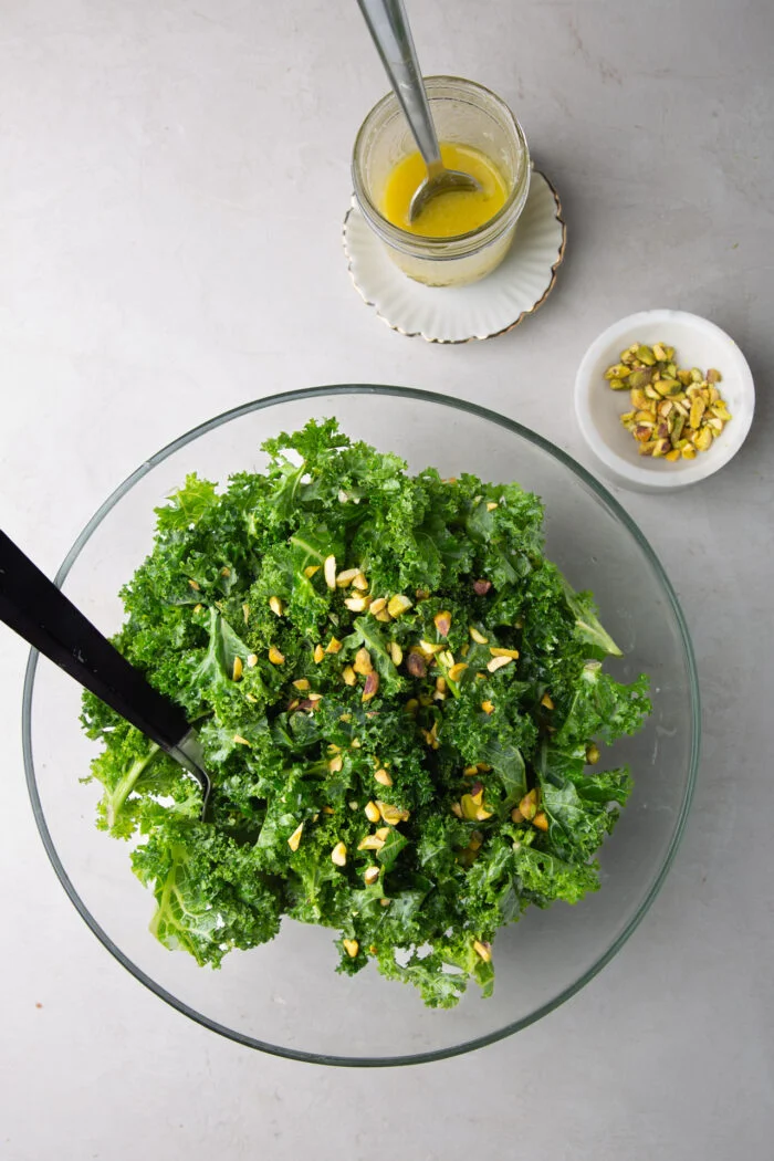 kale salad with lemon dressing Girls Pageant Dresses main image 1