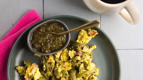 Nopales con Huevo (Cactus Paddles with Egg)