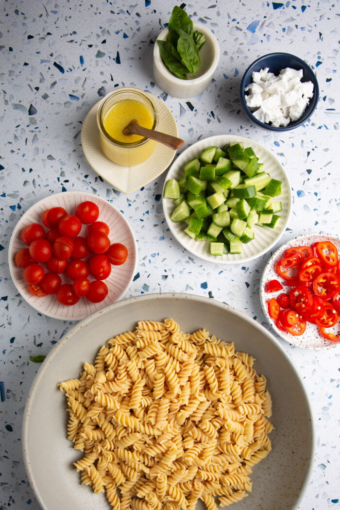 pasta salad with lemon dressing 6 1