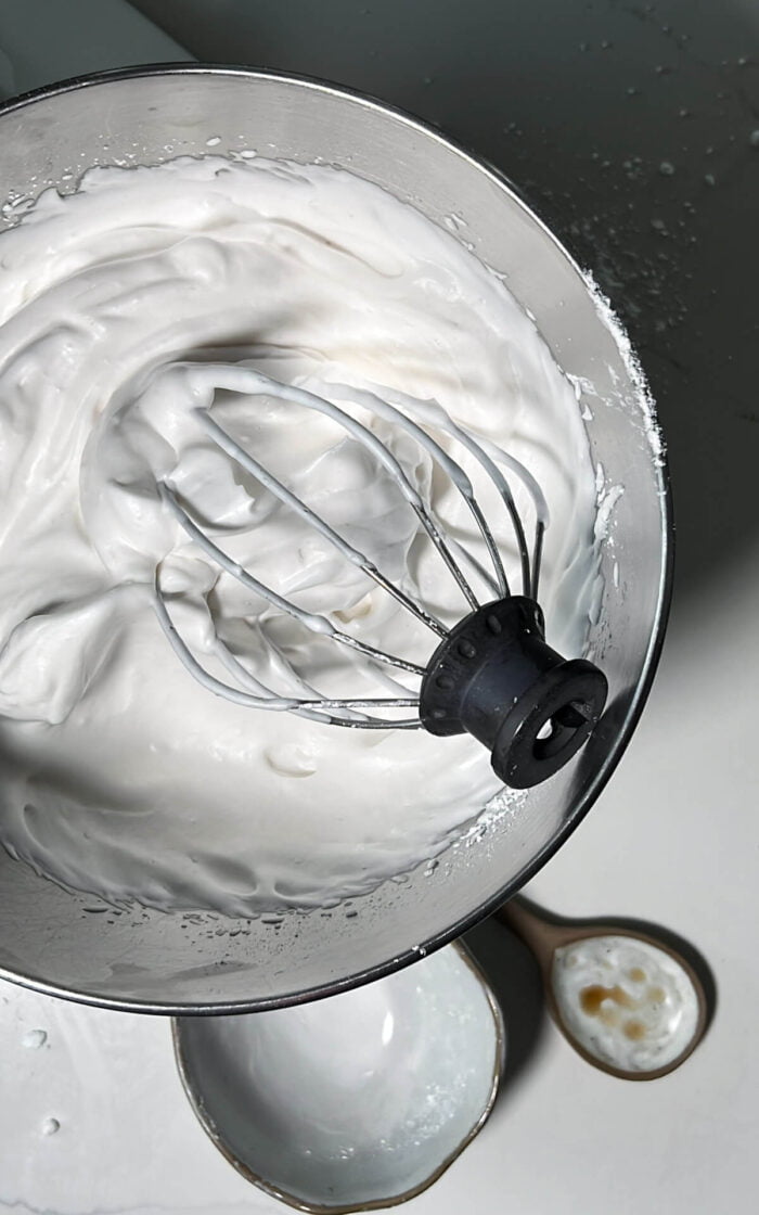 aquafaba whipped cream
