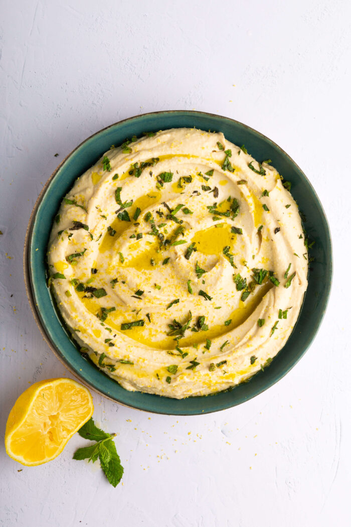 hummus with lemon 7