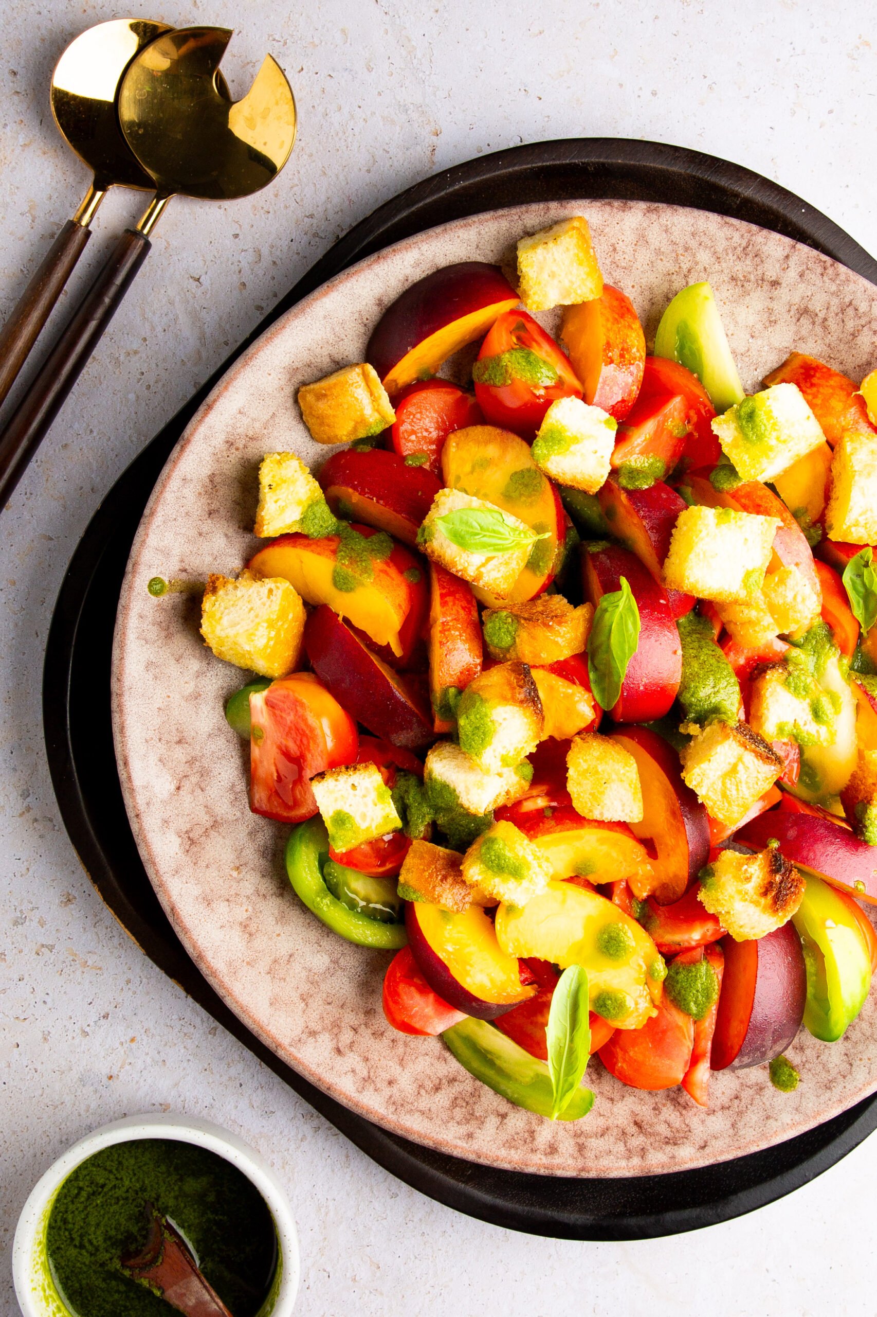 peach and tomato panzanella 17 3