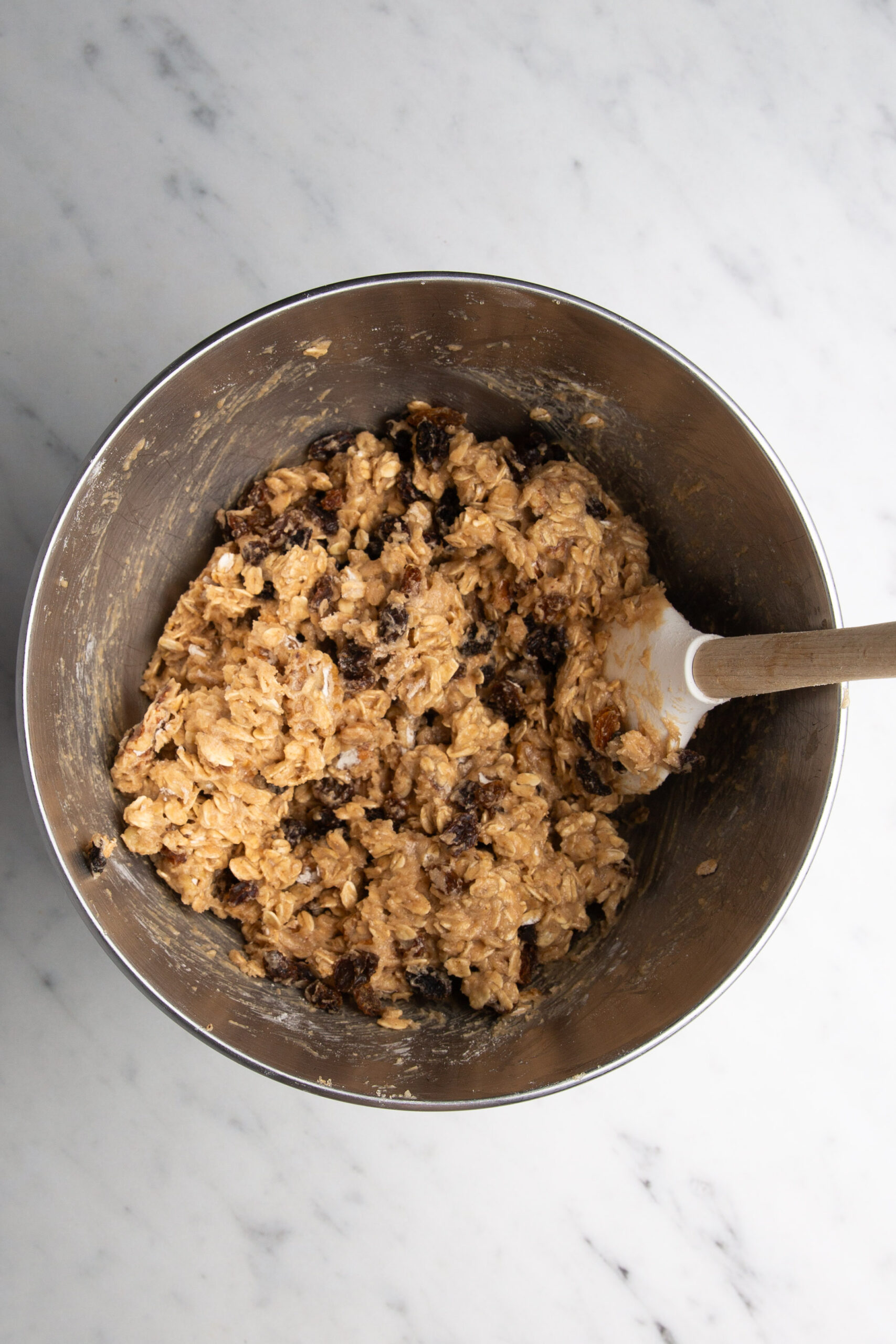 Delicious oatmeal raisin cookies.