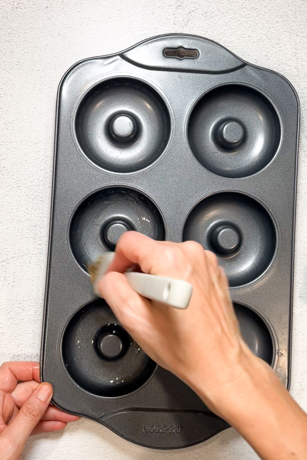 How to make Vegan Apple Cider donuts in a muffin tin.
