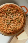 Garlicky Anchovy Tomato Spaghetti